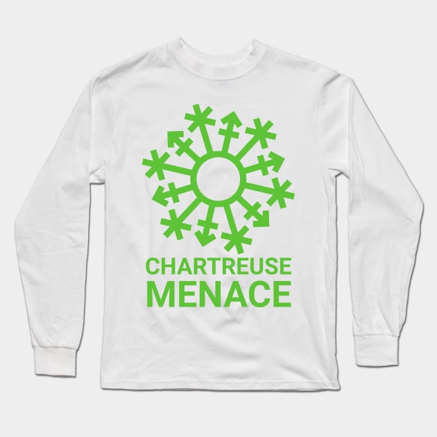 "Chartreuse Menace" Gender Snowflake - Green Long Sleeve T-Shirt by GenderConcepts